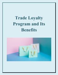 Trade Loyalty Program and Its Benefits