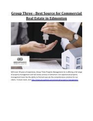 Group Three - Best Source for Commercial Real Estate in Edmonton