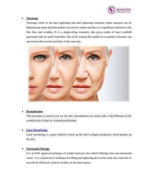 7 Effective Treatment for  Wrinkles
