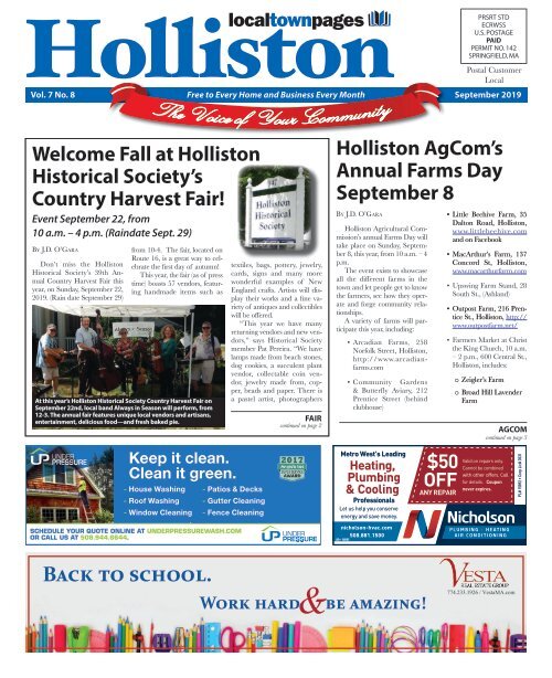 Holliston September 2019