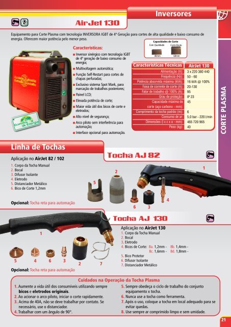 Catálogo Geral de Equipamentos de Solda e Corte