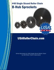 #40 Roller Chain B-Hub Sprockets Catalog