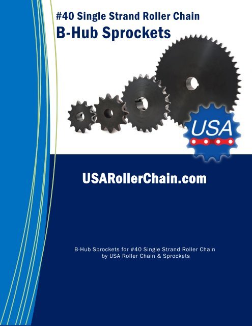 40B26H-1" Type B Bore Sprocket for #40 Roller Chain 26 Tooth
