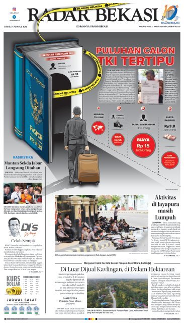 E - PAPER RADAR BEKASI EDISI 30 AGUSTUS 2019