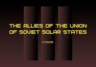 The allies of the Union of Soviet Solar States - A guide