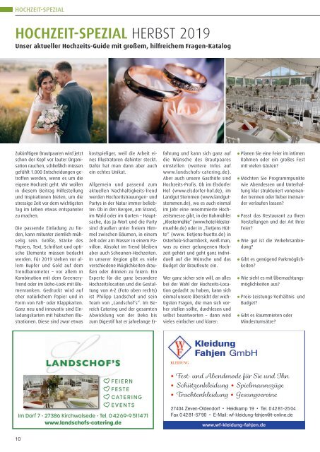 Land & Leben Regionalmagazin - Ausgabe September 2019