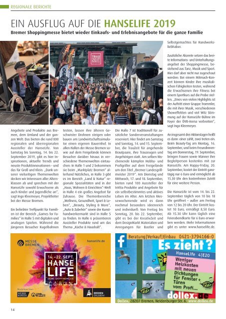 Land & Leben Regionalmagazin - Ausgabe September 2019