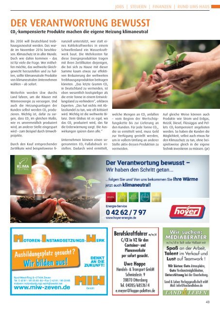 Land & Leben Regionalmagazin - Ausgabe September 2019