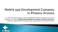 Mobile App Development Company In Phoenix Arizona