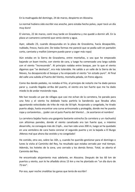 Diario de viaje a Grazalema