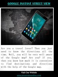 Instant Street View England Instant Street View Uk