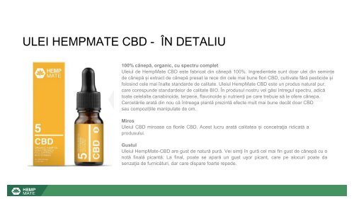 Prezentare parteneriat HempMate Romania