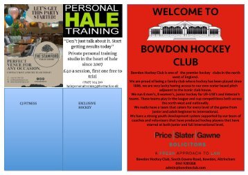 Bowdon Programme