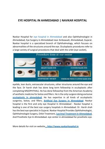 EYE HOSPITAL IN AHMEDABAD 