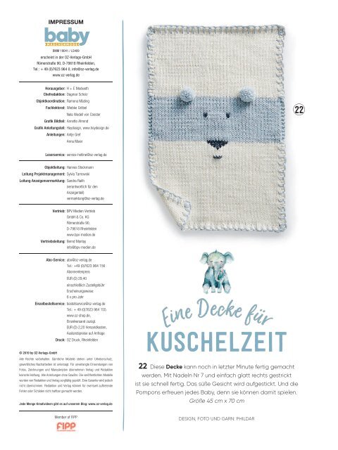 Baby Maschenmode Nr. 41/2019 - Blick ins Heft