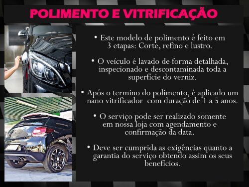 NOSSO CATÁLOGO DE SERVICOS - Estética Automotiva