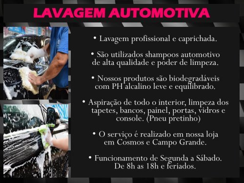 NOSSO CATÁLOGO DE SERVICOS - Estética Automotiva