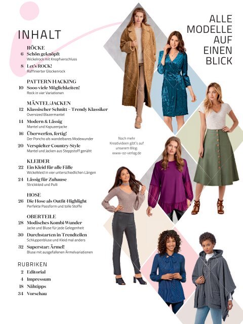 Meine Nähmode 05/2019 Blick ins Heft