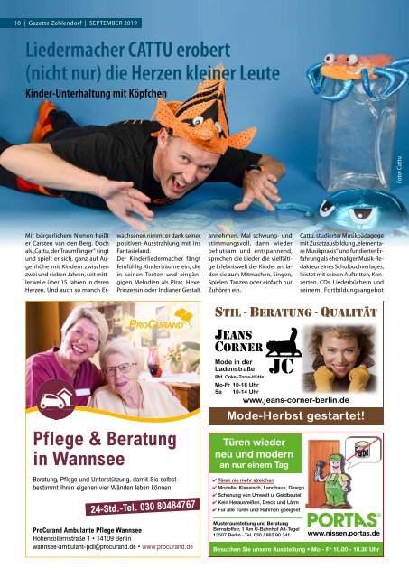 Gazette Zehlendorf September 2019