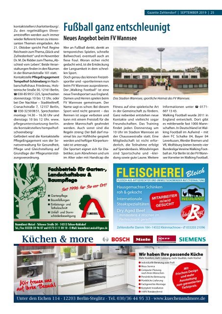 Gazette Zehlendorf September 2019