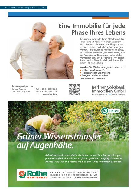 Gazette Zehlendorf September 2019