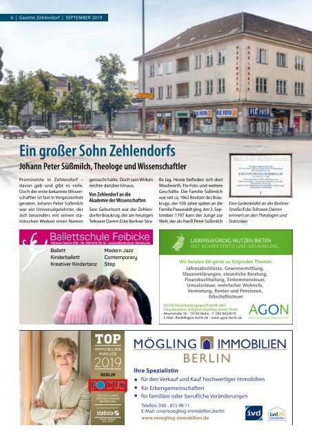 Gazette Zehlendorf September 2019