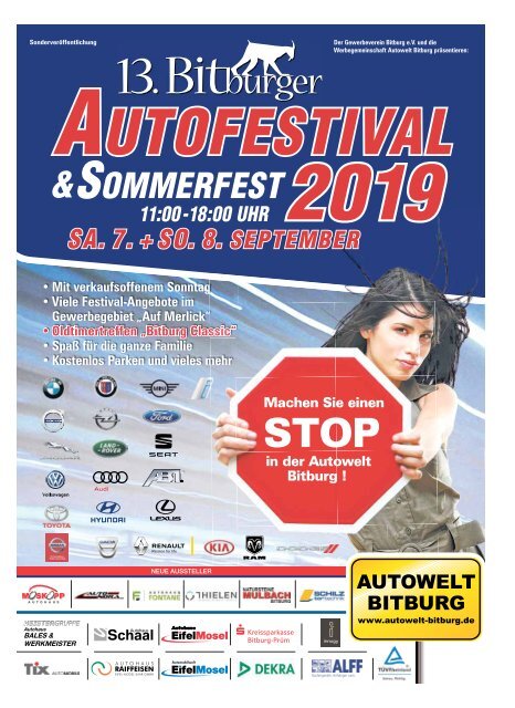 13. Bitburger Autofestival & Sommerfest 2019