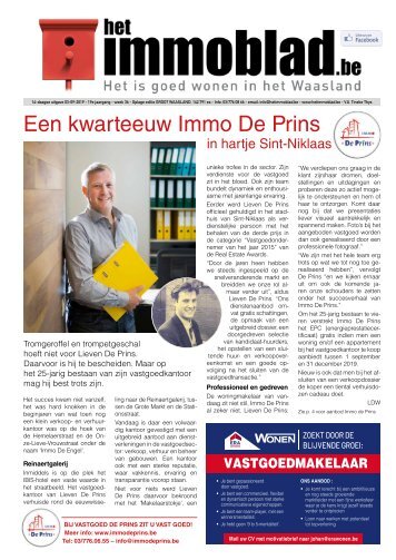 Het Immoblad van 3 september 2019