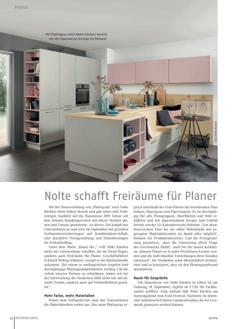 KÜCHENPLANER Ausgabe 9-2019