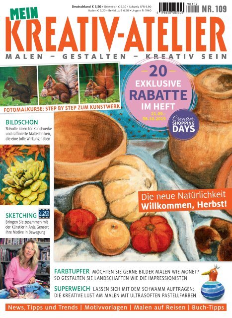 Kreativ Atelier 109/2019 Blick ins Heft 
