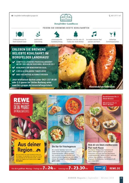 HORNER Magazin | September-Oktober 2019