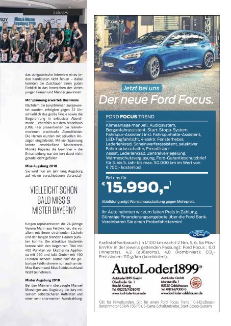 TRENDYone | Das Magazin - Augsburg - November 2018