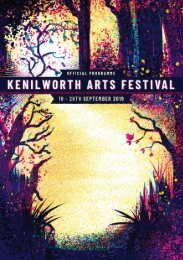 Kenilworth Arts Festival 2019 Programme