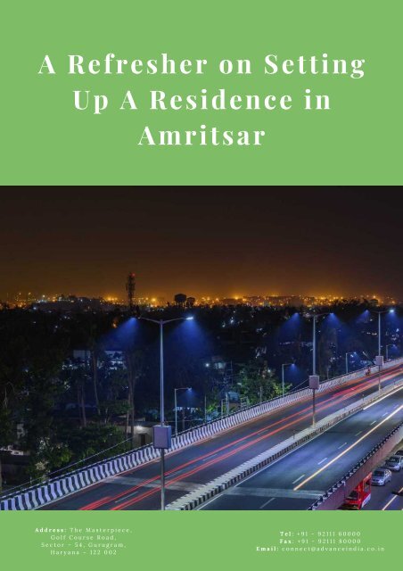 A Refresher on Setting Up A Residence in Amritsar