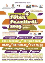 Főtér Fesztivál 2019 Programfüzet