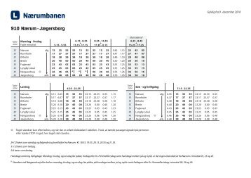 Nærumbanen 910 | Nærum - Jægersborg | Gyldig 9 December 2018 | Lokaltog