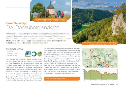 Europas Schönste Wanderwege 2019