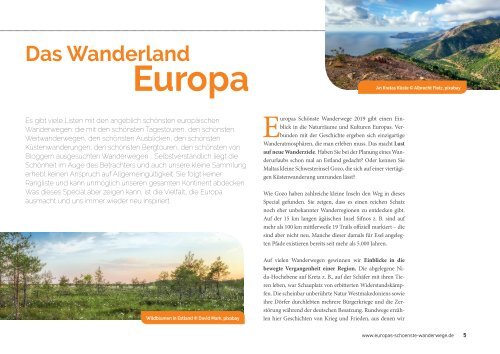 Europas Schönste Wanderwege 2019