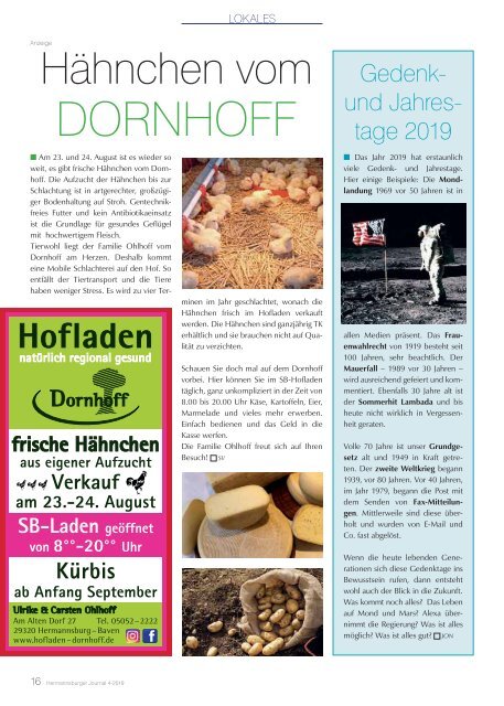 Hermannsburger Journal 4 2019 August