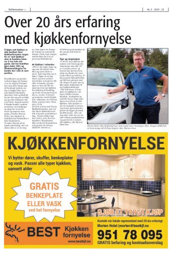 Over 20 års erfaring med kjøkkenfornyelse!
