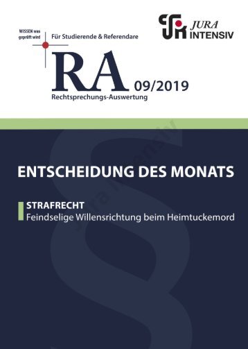 RA 09/2019 - Entscheidung des Monats