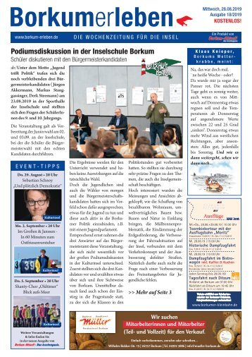 28.08.2019 / Borkumerleben - Die Wochenzeitung