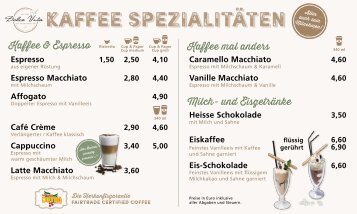 Kaffee- und Eisgenuss