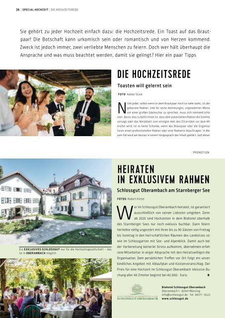 SchlossMagazin September 2019 Bayerisch-Schwaben und Fünfseenland