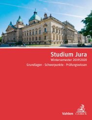 Studium Jura WS 2019/2020