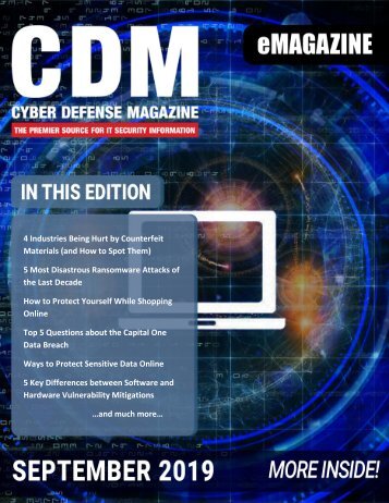 Cyber Defense eMagazine September 2019