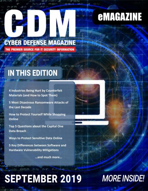 Cyber Defense Emagazine September 2019 - patched atm roblox cracked