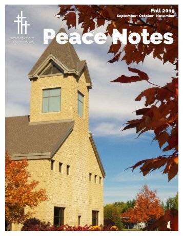Peace Notes Fall 2019-Word of Peace Lutheran Church
