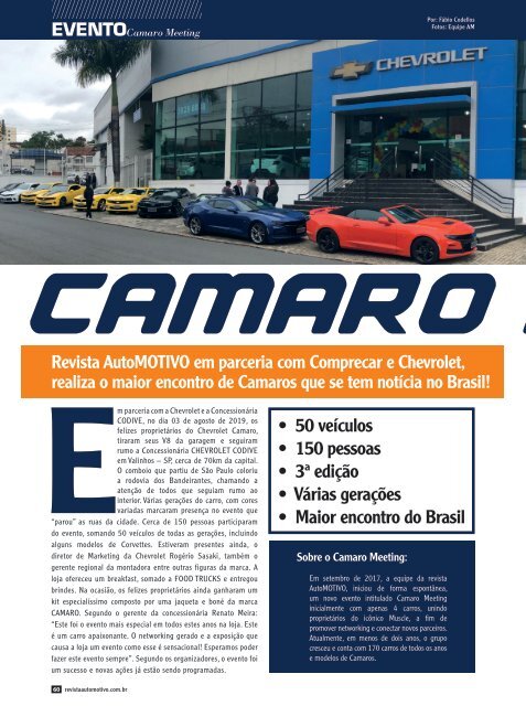 REVISTA AUTOMOTIVO - EDIÇÃO 144 - SETEMBRO 2019