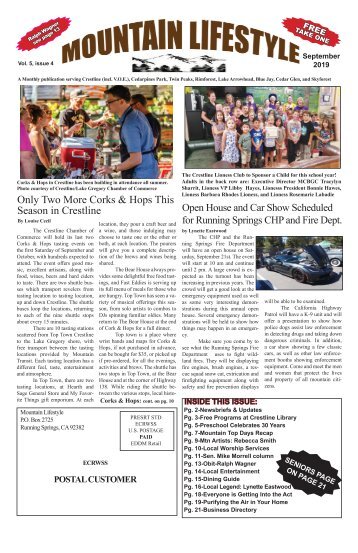 September 2019-Mountain Lifestyle-Crestline & Lake Arrowhead edition